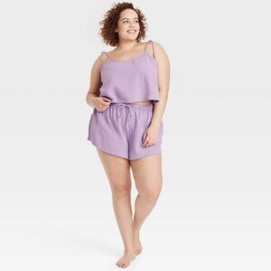 Colsie Lavender Tank with tied straps